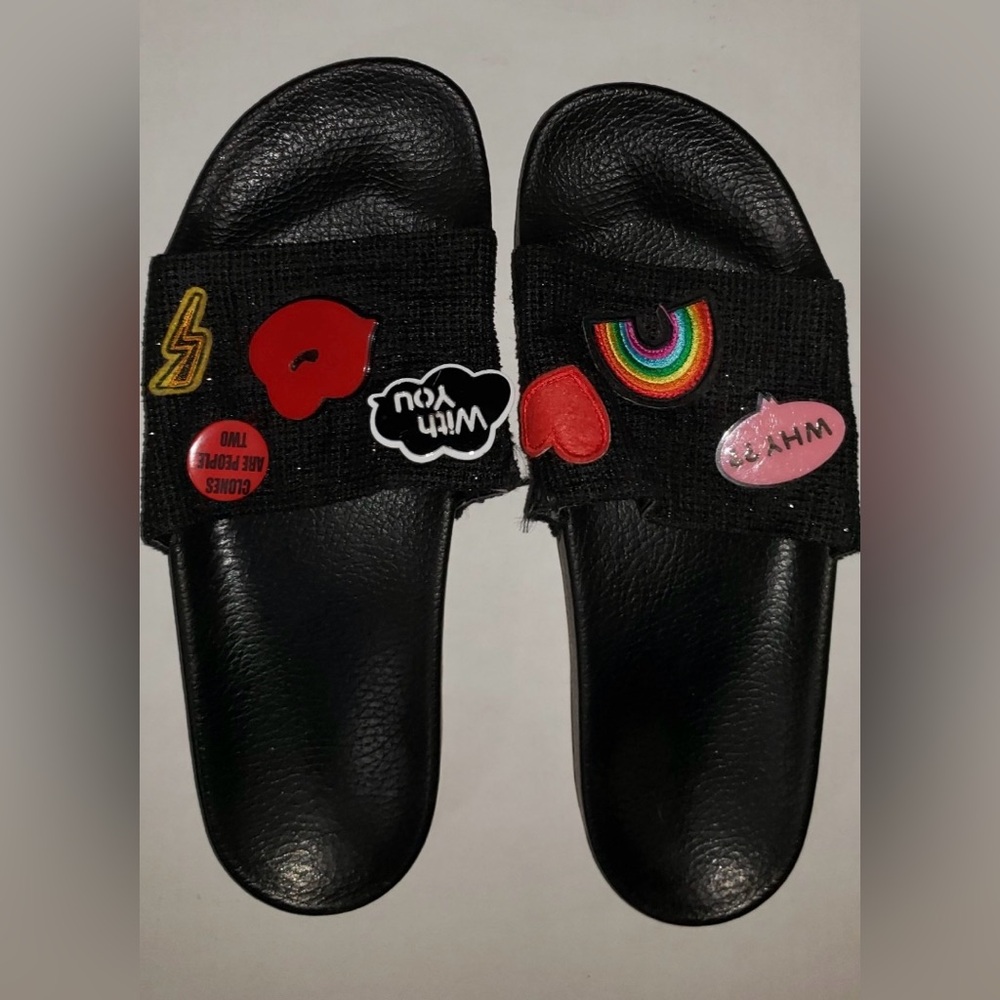 Zara black womens slide; sz41